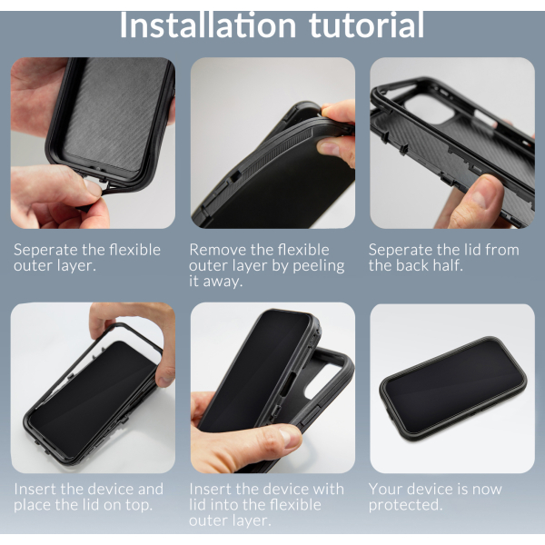 Mobilize Defender Case Apple Iphone 16E Black - Afbeelding 6