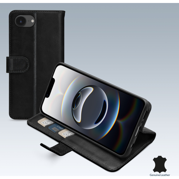 Mobilize Leather Wallet Apple Iphone 16E Black