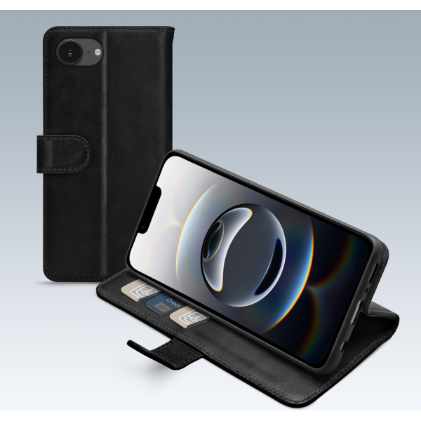 Mobilize Premium Gelly Wallet Book Case Apple Iphone 16E Black