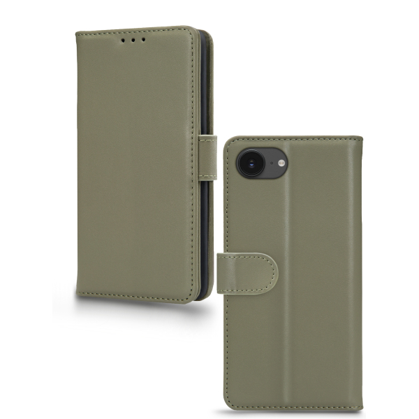 Mobilize Premium Gelly Wallet Book Case Apple Iphone 16E Green - Afbeelding 2