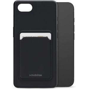 Mobilize Rubber Gelly Card Case Apple Iphone 16E Matt Black