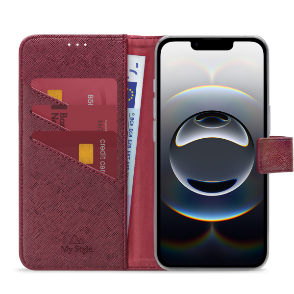 My Style Flex Wallet For Apple Iphone 16E Bordeaux - Afbeelding 3