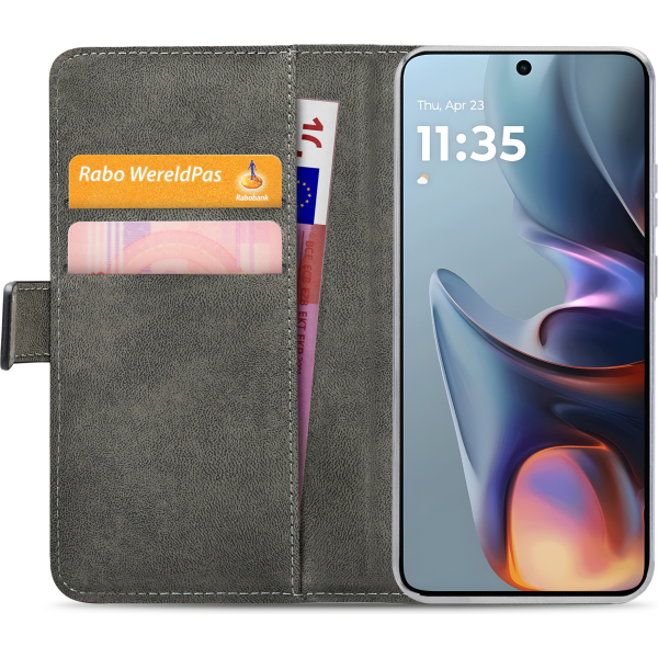 Mobilize Classic Gelly Wallet Book Case Motorola Moto E15/G05 Black - Afbeelding 4