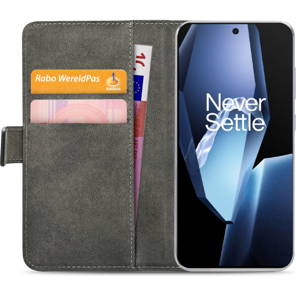 Mobilize Classic Gelly Wallet Book Case Oneplus 13R Black - Afbeelding 4