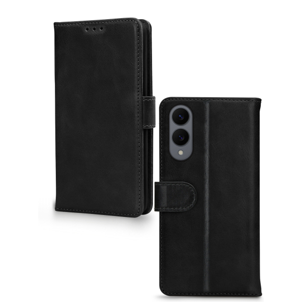 Mobilize Leather Wallet Samsung Galaxy S25 Edge 5G Black - Afbeelding 2