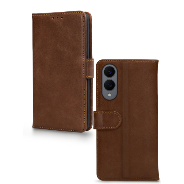 Mobilize Leather Wallet Samsung Galaxy S25 Edge 5G Brown - Afbeelding 2