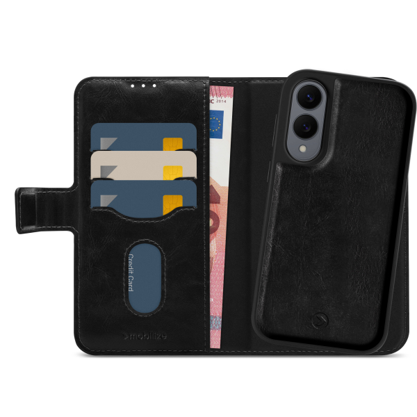 Mobilize 2In1 Magsafe Compatible Gelly Wallet Case Samsung Galaxy S25 Edge 5G Black