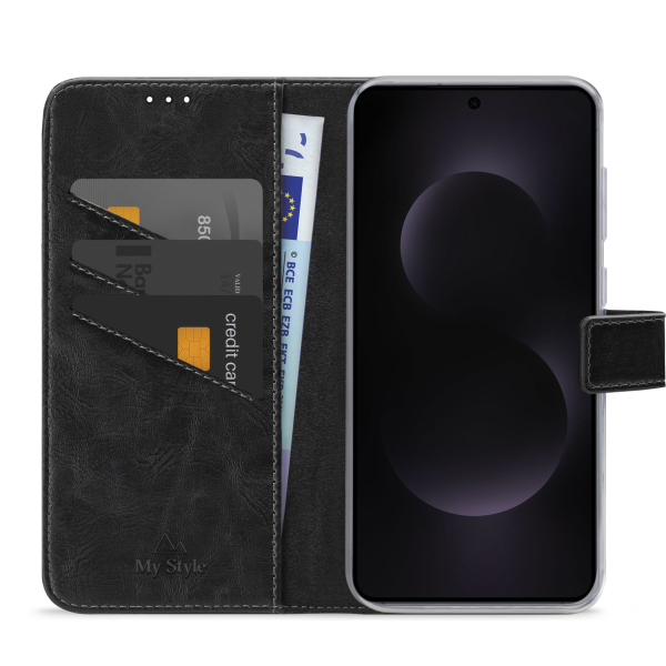 My Style Flex Wallet For Samsung Galaxy S25 Edge 5G Black - Afbeelding 3