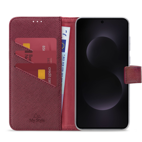 My Style Flex Wallet For Samsung Galaxy S25 Edge 5G Bordeaux - Afbeelding 3