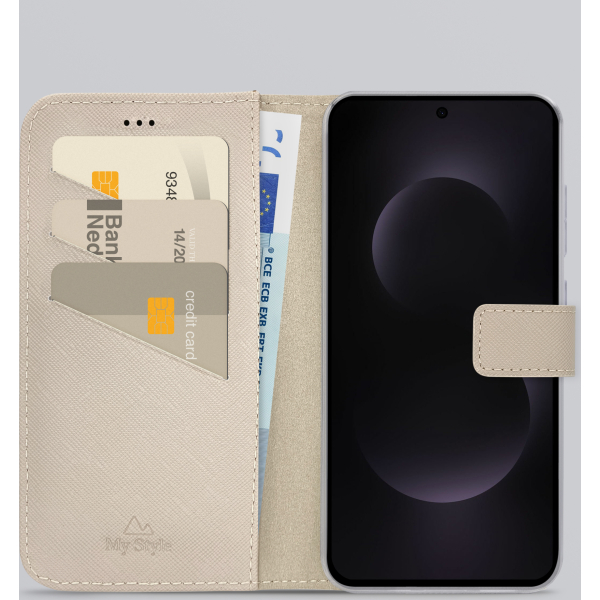 My Style Flex Wallet For Samsung Galaxy S25 Edge 5G Warm Taupe - Afbeelding 2
