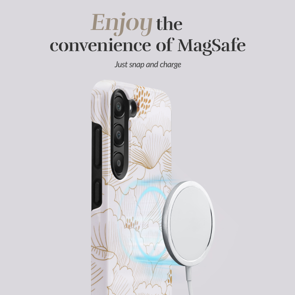 Mio By Mobilize Mio White Roses Magsafe Compatible For Samsung S25 Edge 5G - Afbeelding 3