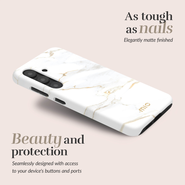Mio By Mobilize Mio White Marble Magsafe Compatible For Samsung S25 Edge 5G - Afbeelding 2