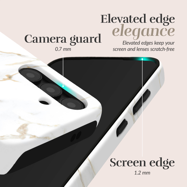 Mio By Mobilize Mio White Marble Magsafe Compatible For Samsung S25 Edge 5G - Afbeelding 5