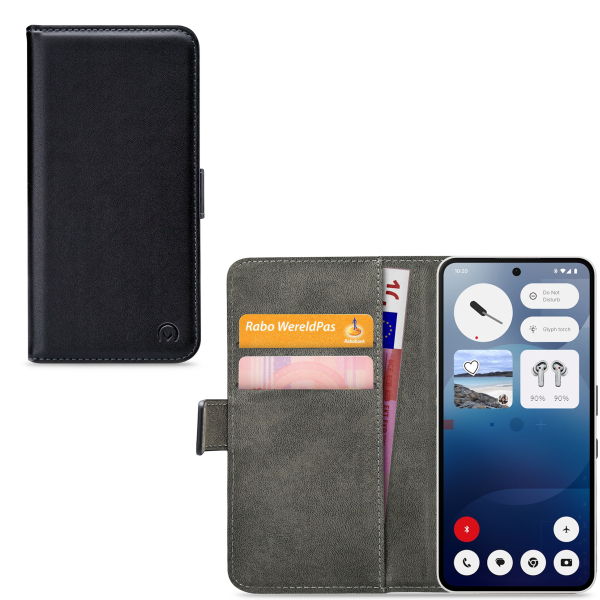 Mobilize Classic Gelly Wallet Book Case Nothing Phone (3A) Black