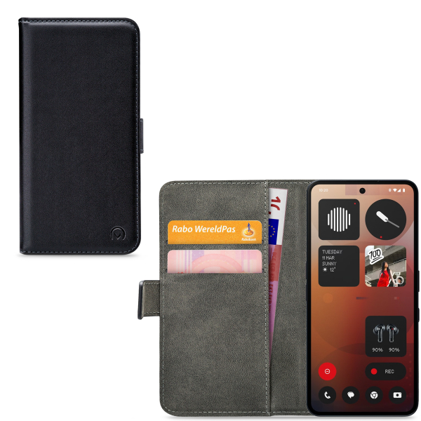 Mobilize Classic Gelly Wallet Book Case Nothing Phone (3A) Pro Black