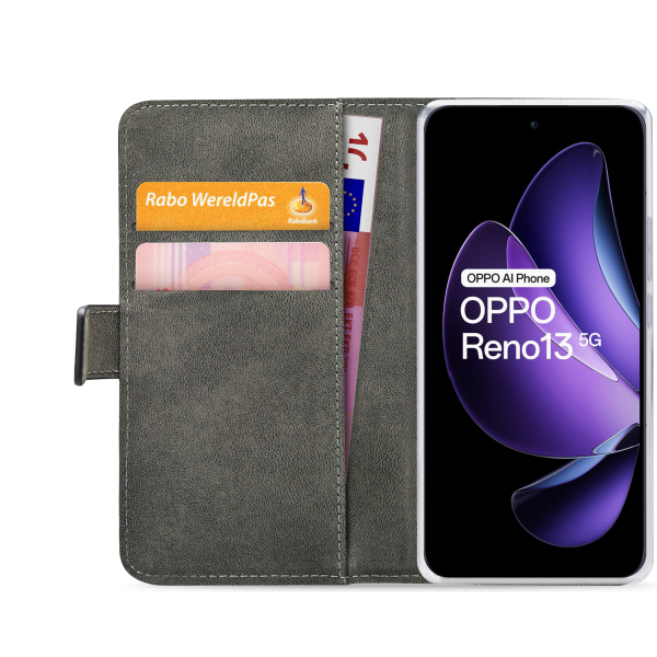 Mobilize Classic Gelly Wallet Book Case Oppo Reno13 5G Black - Afbeelding 4