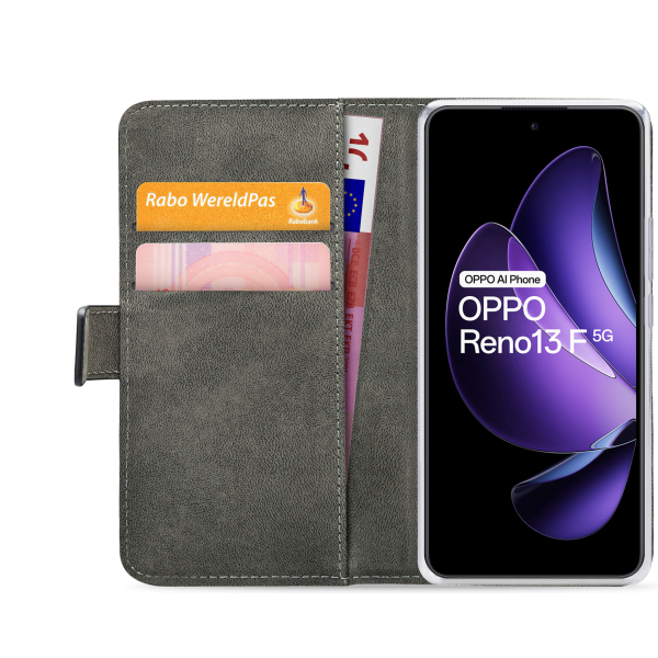 Mobilize Classic Gelly Wallet Book Case Oppo Reno13 F 5G Black - Afbeelding 4
