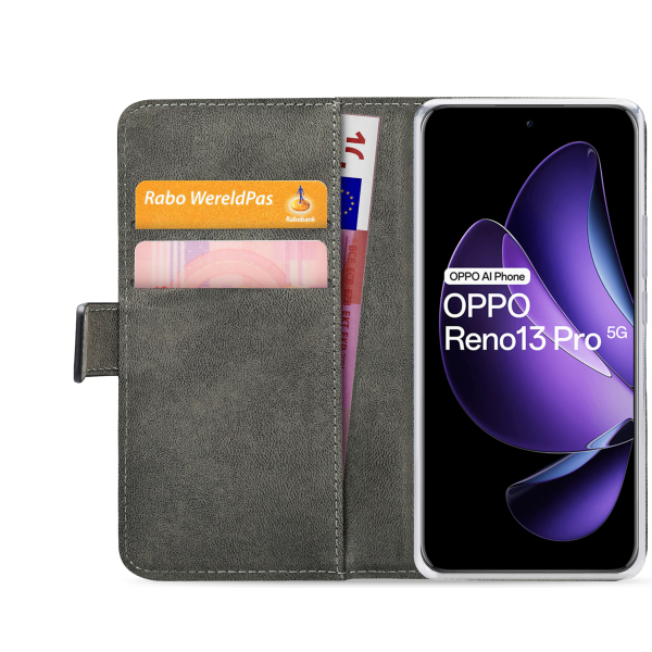 Mobilize Classic Gelly Wallet Book Case Oppo Reno13 Pro 5G Black - Afbeelding 4