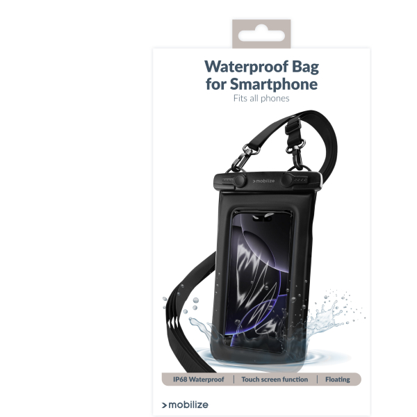 Mobilize Universal Waterproof Floating Bag Incl. Lanyard Black - Afbeelding 7