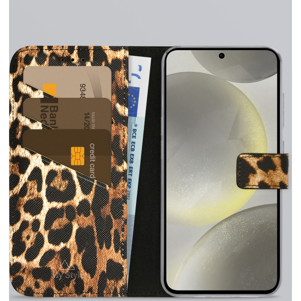 My Style Flex Wallet For Samsung Galaxy S24 5G/S25 5G Wild Leopard - Afbeelding 2
