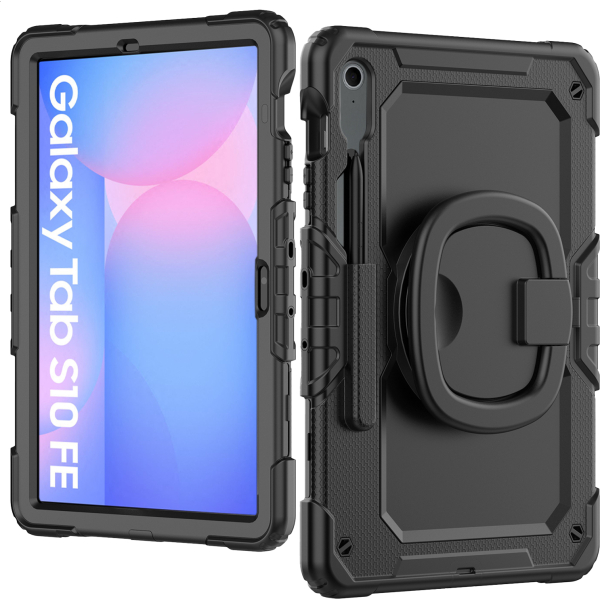 Mobilize Rotating Defender Case Stand Function For Samsung Galaxy Tab S10 Fe 11 Black