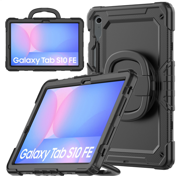 Mobilize Rotating Defender Case Stand Function For Samsung Galaxy Tab S10 Fe 11 Black - Afbeelding 3