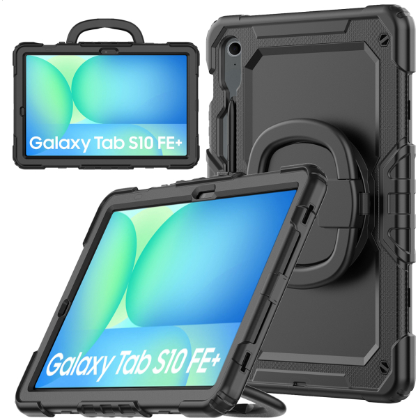 Mobilize Rotating Defender Case Stand Function For Samsung Galaxy Tab S10 Fe+ 13.1 Black - Afbeelding 3