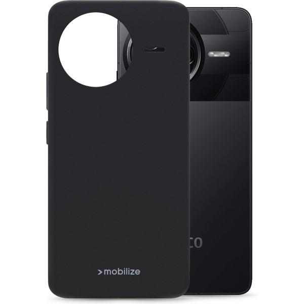 Mobilize Rubber Gelly Case Xiaomi Poco F7 Pro Matt Black