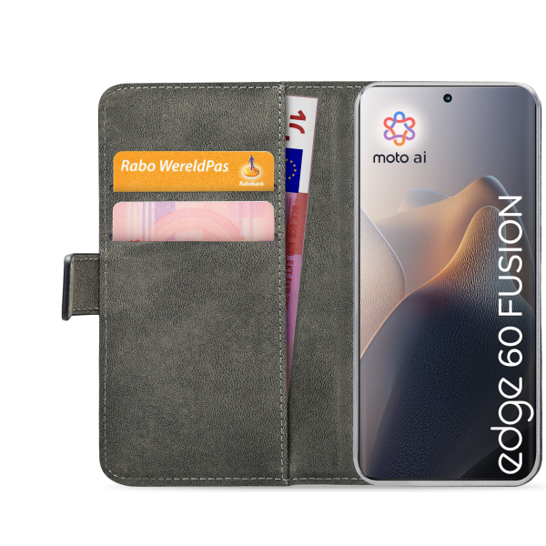 Mobilize Classic Gelly Wallet Book Case Motorola Edge 60 Fusion Black - Afbeelding 4