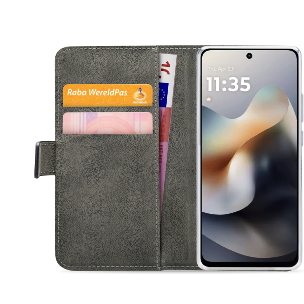 Mobilize Classic Gelly Wallet Book Case Motorola Moto G56 5G Black - Afbeelding 4