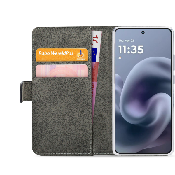 Mobilize Classic Gelly Wallet Book Case Motorola Moto G86 5G Black - Afbeelding 4