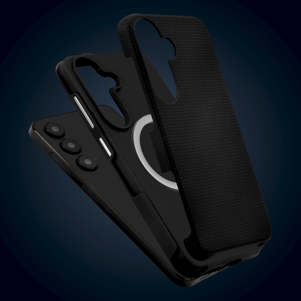 My Style Magsafe Tough Case For Samsung Galaxy S24 5G/S25 5G Black - Afbeelding 6