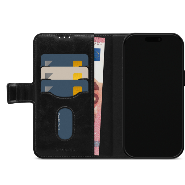 Mobilize 2In1 Magsafe Compatible Gelly Wallet Case Apple Iphone 17 Pro Black - Afbeelding 2