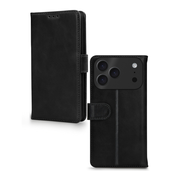 Mobilize Leather Wallet Apple Iphone 17 Pro Max Black - Afbeelding 2