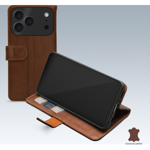 Mobilize Leather Wallet Apple Iphone 17 Pro Brown