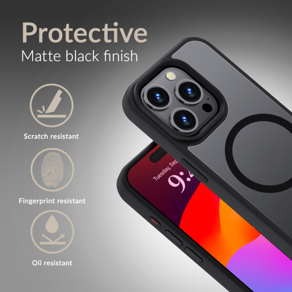 Mobilize Magsafe Compatible Hybrid Pro Case Apple Iphone 17 Air Black - Afbeelding 2