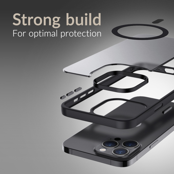 Mobilize Magsafe Compatible Hybrid Pro Case Apple Iphone 17 Air Black - Afbeelding 3