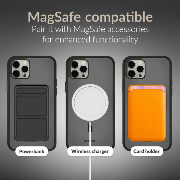 Mobilize Magsafe Compatible Hybrid Pro Case Apple Iphone 17 Air Black - Afbeelding 8