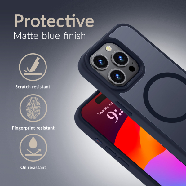 Mobilize Magsafe Compatible Hybrid Pro Case Apple Iphone 17 Pro Max Blue - Afbeelding 2