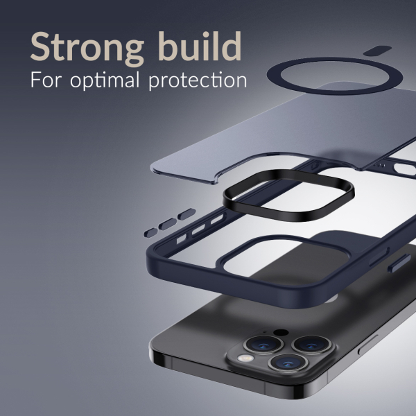 Mobilize Magsafe Compatible Hybrid Pro Case Apple Iphone 17 Pro Max Blue - Afbeelding 3