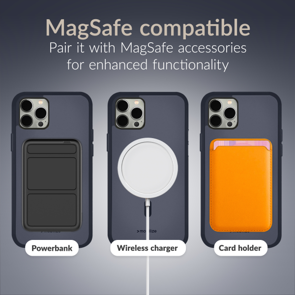 Mobilize Magsafe Compatible Hybrid Pro Case Apple Iphone 17 Pro Max Blue - Afbeelding 8