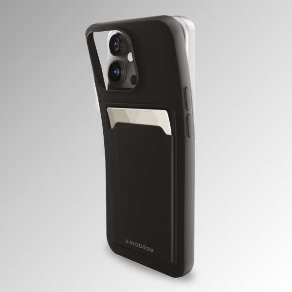 Mobilize Rubber Gelly Card Case Apple Iphone 17 Pro Matt Black - Afbeelding 4