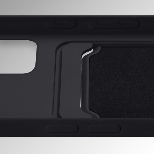 Mobilize Rubber Gelly Card Case Apple Iphone 17 Pro Max Matt Black - Afbeelding 3