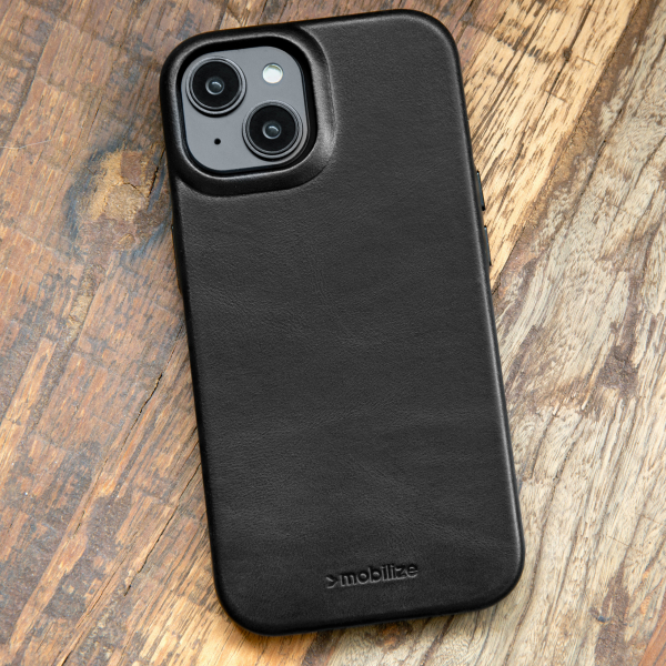 Mobilize Magsafe Compatible Premium Leather Case Apple Iphone 17 Black - Afbeelding 5