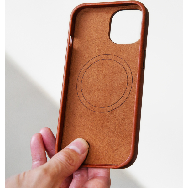 Mobilize Magsafe Compatible Premium Leather Case Apple Iphone 17 Pro Max Burned Cognac - Afbeelding 8