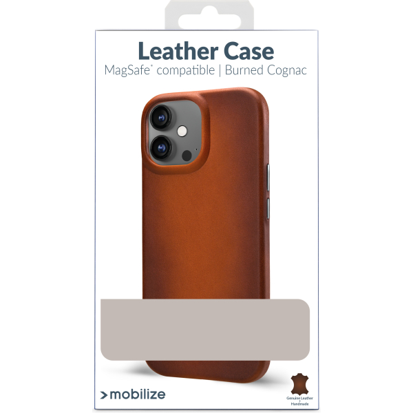 Mobilize Magsafe Compatible Premium Leather Case Apple Iphone 17 Pro Max Burned Cognac - Afbeelding 9