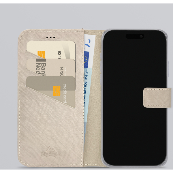 My Style Flex Wallet For Apple Iphone 17 Pro Warm Taupe - Afbeelding 2