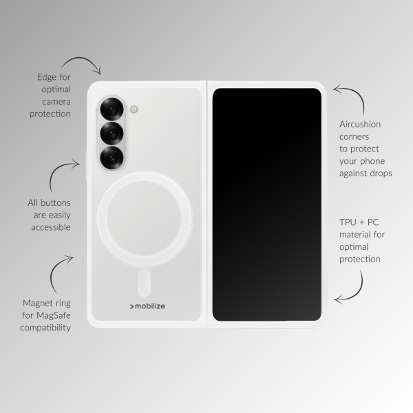 Mobilize Magsafe Compatible Naked Protection Case For Google Pixel 10 Pro Fold Clear - Afbeelding 4