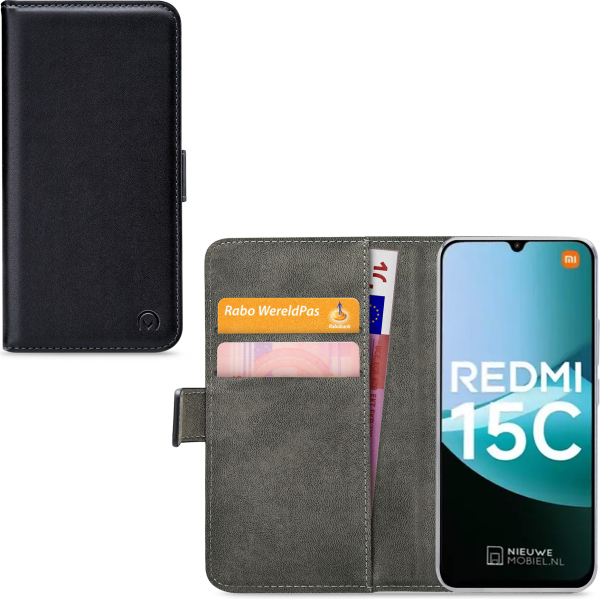 Mobilize Classic Gelly Wallet Book Case Xiaomi Redmi 15C 4G/5G Black