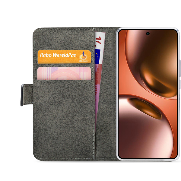Mobilize Classic Gelly Wallet Book Case Realme Gt 7/Gt 7T Black - Afbeelding 4